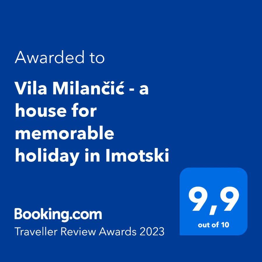 Vila Milancic - A House For Memorable Holiday In Imotski Villa Gornji Prolozac Exteriör bild